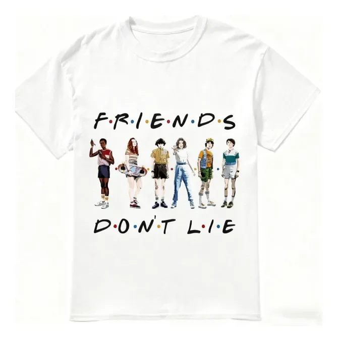 2026 Hot Selling Fashion New Cool T-shirt Magic World Adventure with Friends Outdoor Hip-hop Street Wear T-shirt Large Size
