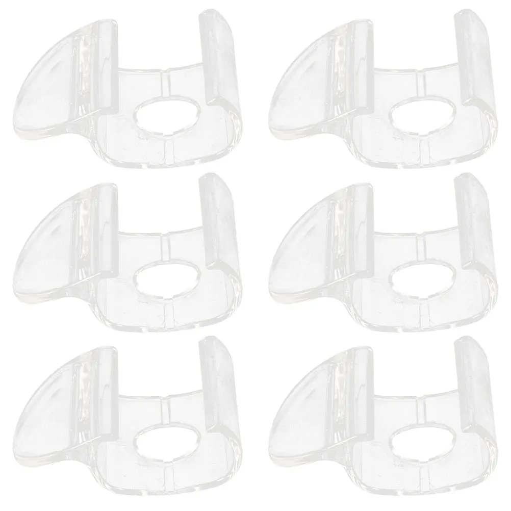 

6pcs Transparent Roller Shade Handles Blind Replacement Clips Cordless Window Blind Accessories Clear Plastic Valance Fixing