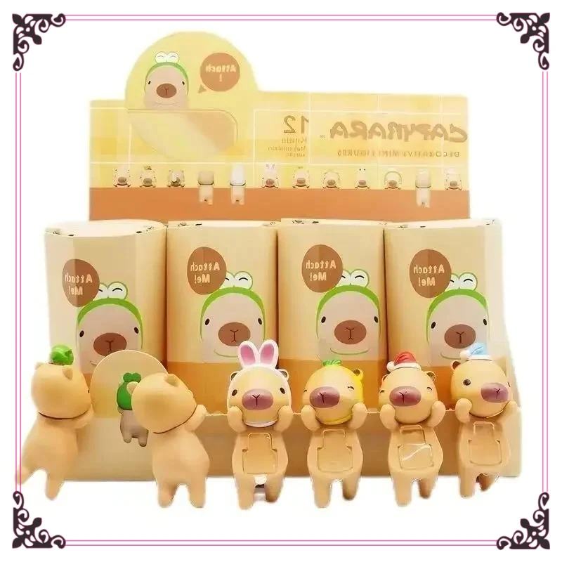 

Cute Capybara Series Hippers Harvest Blind box Cute Hippie Doll Trendy Car Mobile Phone Ornaments S Angel Toy Blind box 2025