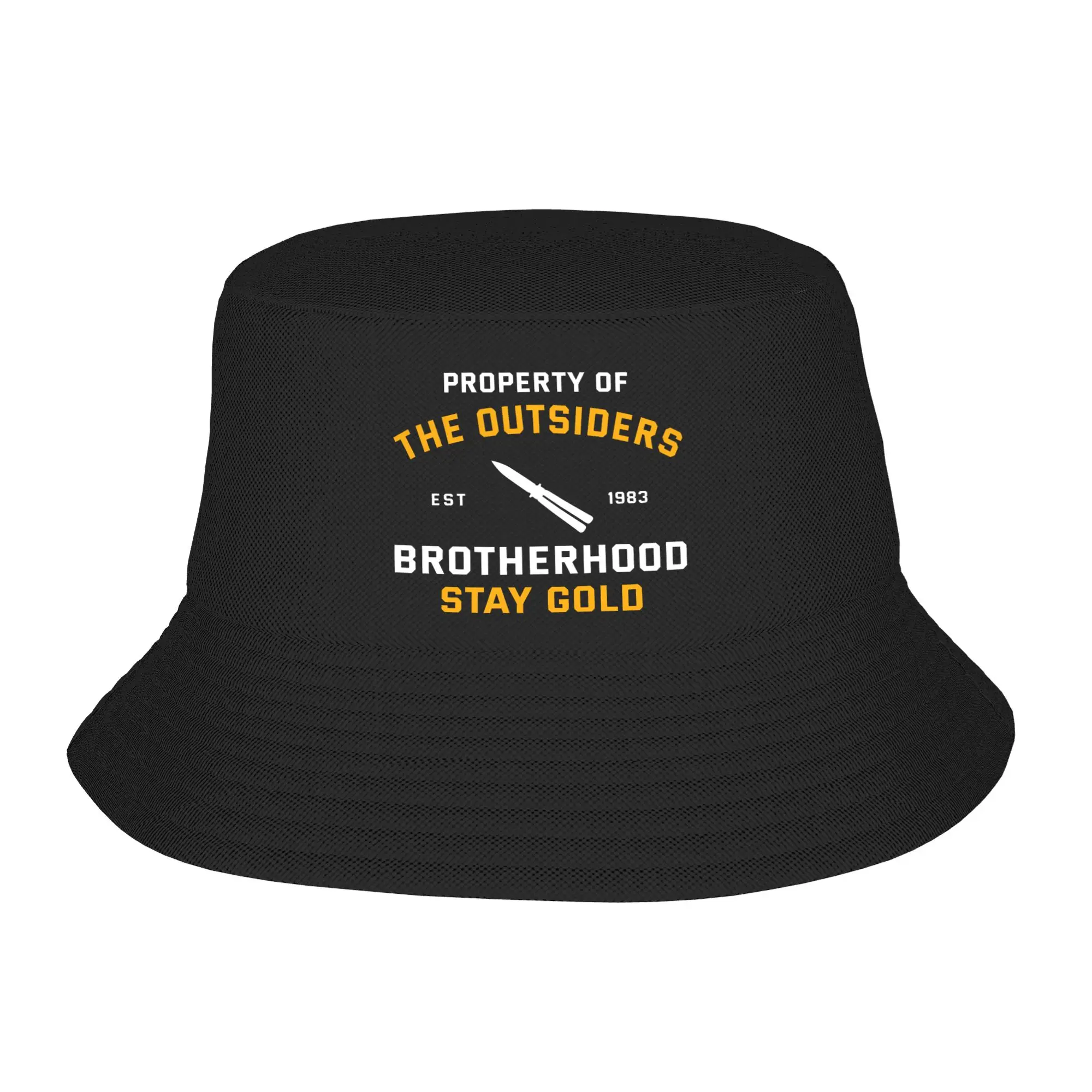 Unisex The Outsiders Bucket Hat  Soft Fold Fisherman Hats Summer Classic Travel Hiking Caps Street Style Graphic Sun Hat