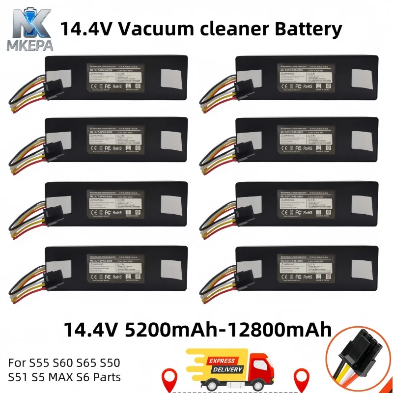 14,4 В XJT-2P4S-5200 Сменный аккумулятор для робота-пылесоса mijia Xiaomi Roborock S55 S60 S65 S50 S51 S5 MAX S6 Запчасти