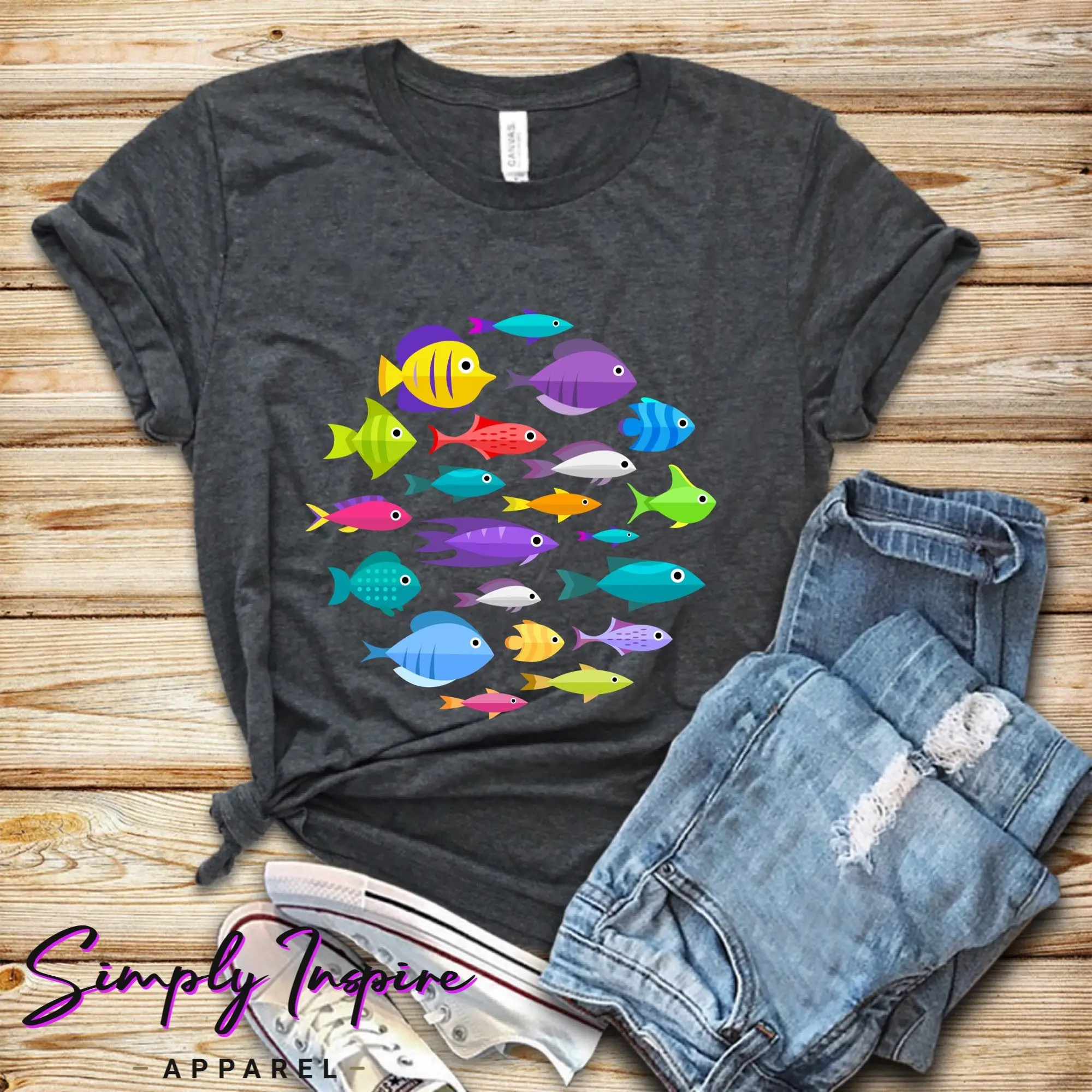 Fish T Shirt Protect Our Ocean Aquarium Lover For Aquarist Colorful Fishes Keeper S