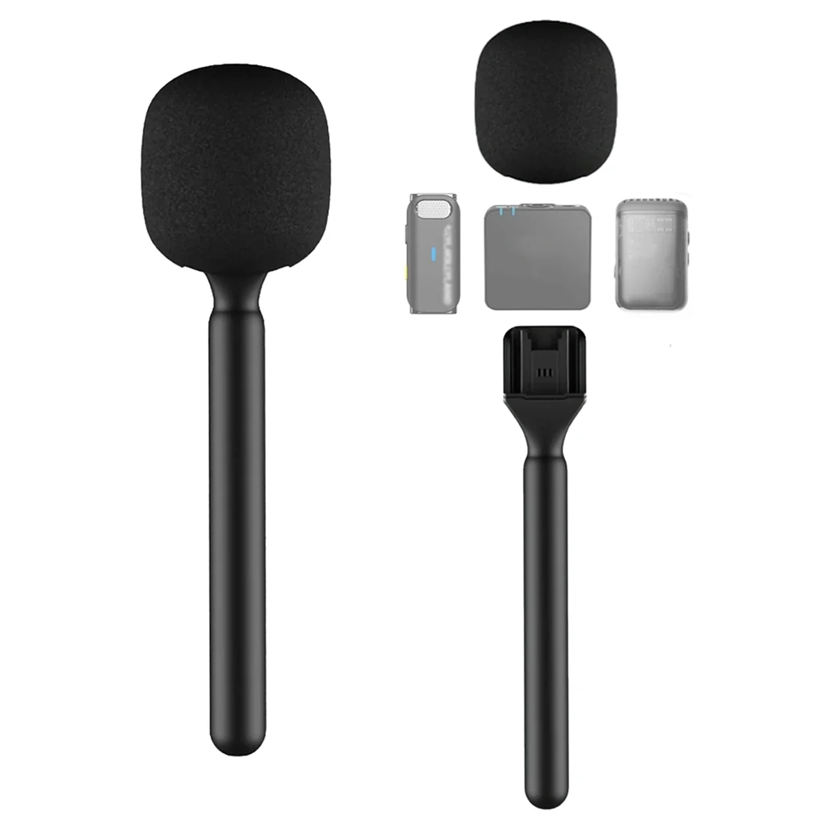 ميكروفون HTX لاسلكي محمول باليد ، عصا محمولة ل DJI Mic ، Moma ، Rode Go ، Relacart ، A
