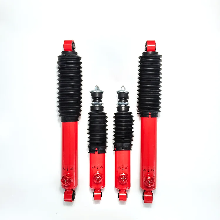 BJ40L High End Hydraulic Shock Absorber 6-Stage Compression Adjustable Red 58mm Diameter Pipes For Front & Rear