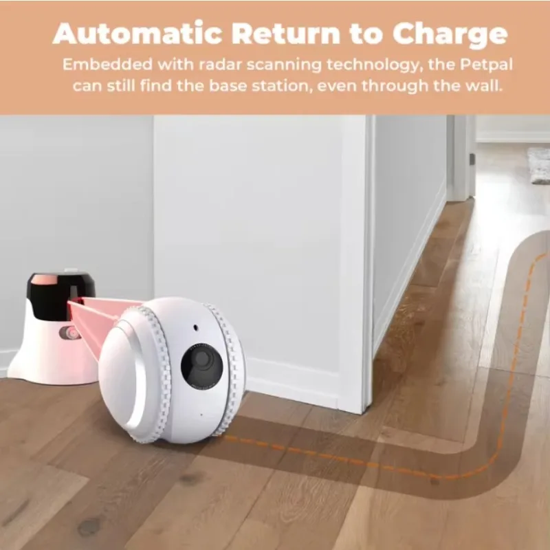 Inteligente significativo outro robô, webcam completa de alta definição 1080P engraçado gato cão brinquedo inteligente para animais de estimação