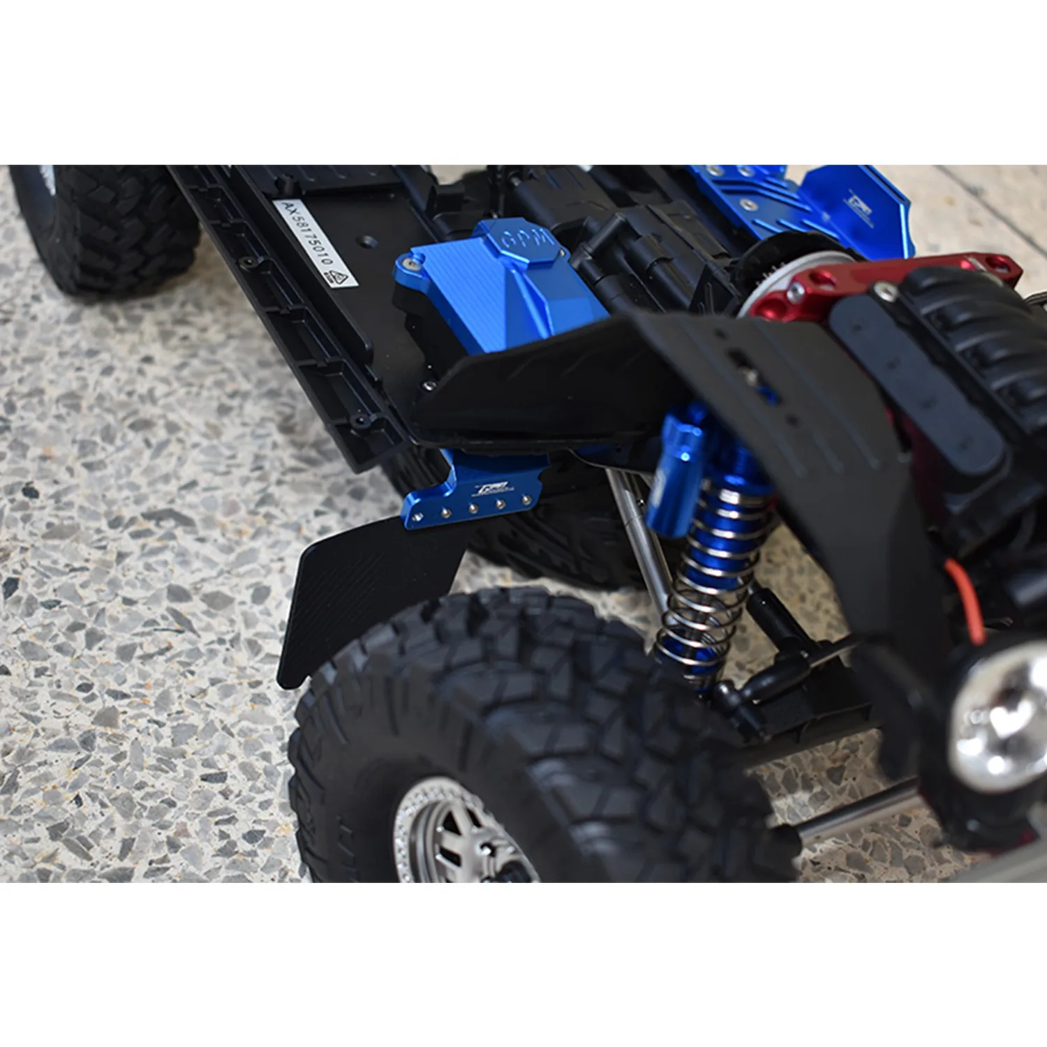 บังโคลนหน้าและหลังสําหรับชิ้นส่วน Axial SCX10 III AXI03007, สีเงิน