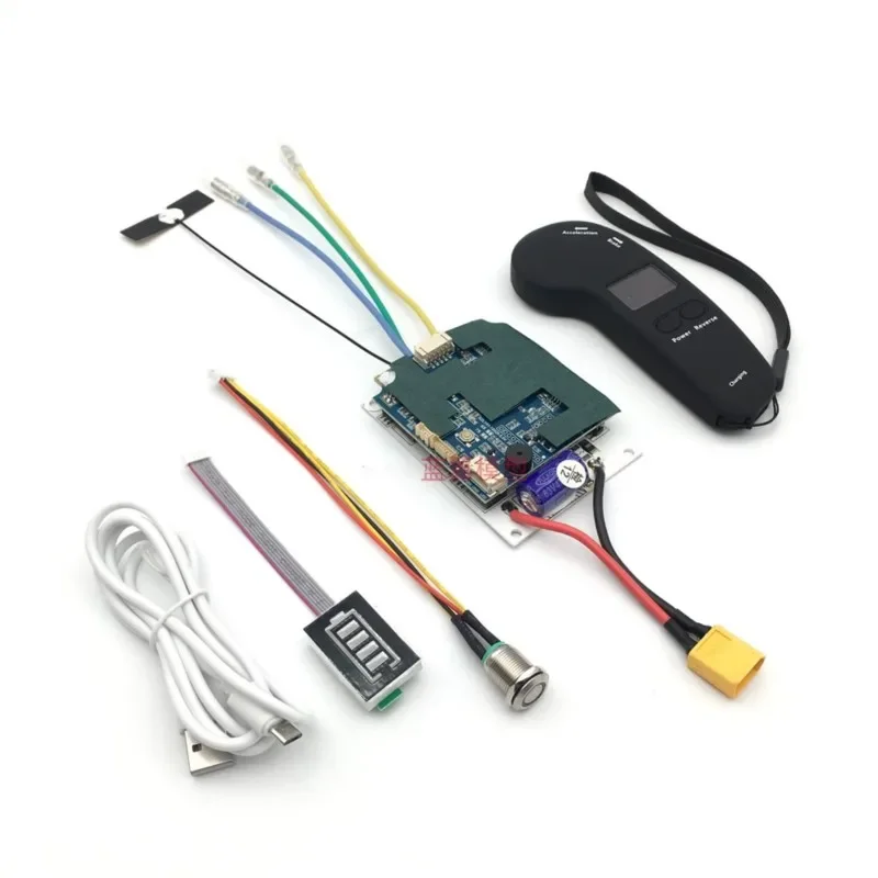 

Four Wheel Wireless Remote Control Electric Scooter Controller Motor Hub Electric Adjustment Single Drive 10S