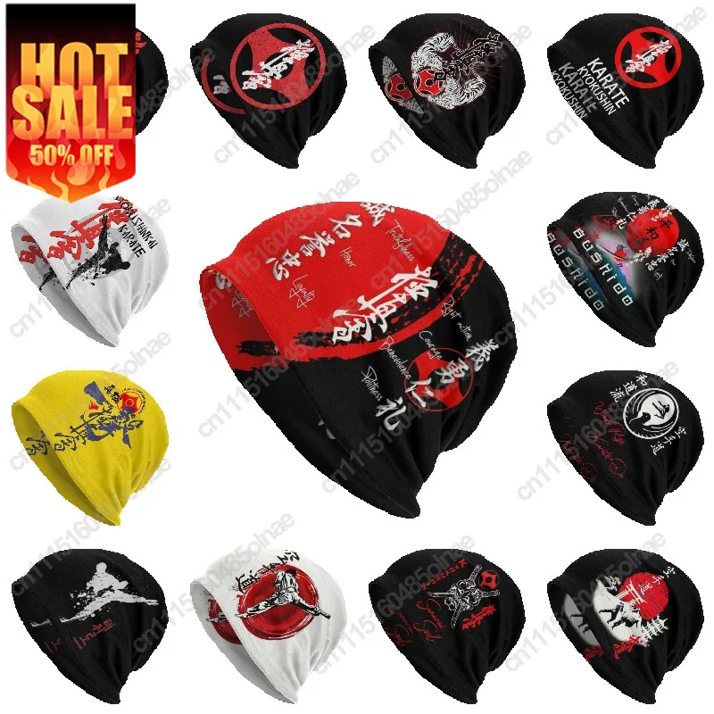 Kyokushin Karate Bushido Values Beanie Cap Unisex Winter Warm  Bonnet Femme Knit Hat Martial Arts Skullies Beanies Hats