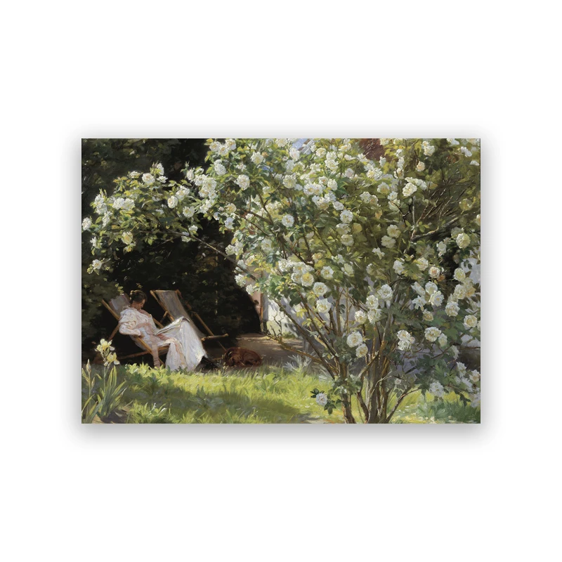 Картина "Женщина читает", Ilan grace, печать на холсте — фото товара