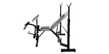 Verstellbare Gewichtheberbank | Sihao Verstellbare Gewichtheberbank, Multifunktionale Hantelbank, Beinbeuger, Heimfitness-Set, 660lb B – Detail 10