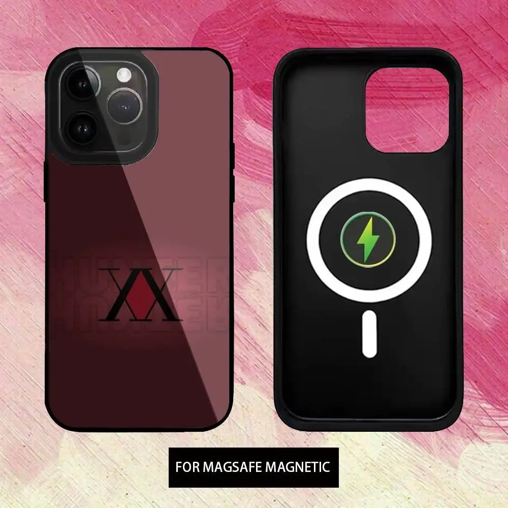 حافظة هاتف ترخيص Hxh Hunter X Hunter لهاتف iPhone17,16,15,14,13,12,11 Plus، Pro Max شحن لاسلكي Magsafe مغناطيسي