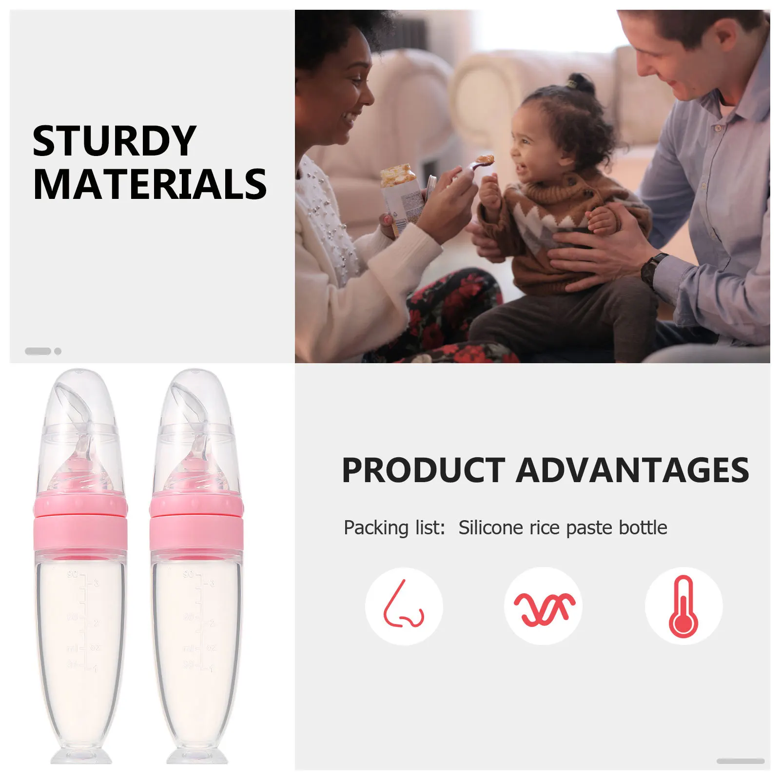 

Дозирующая ложка для детского питания, бутылочка-кормушка, портативная, легкая, легко чистится и использовать, ложка для кормления, бутылочка-кормушка