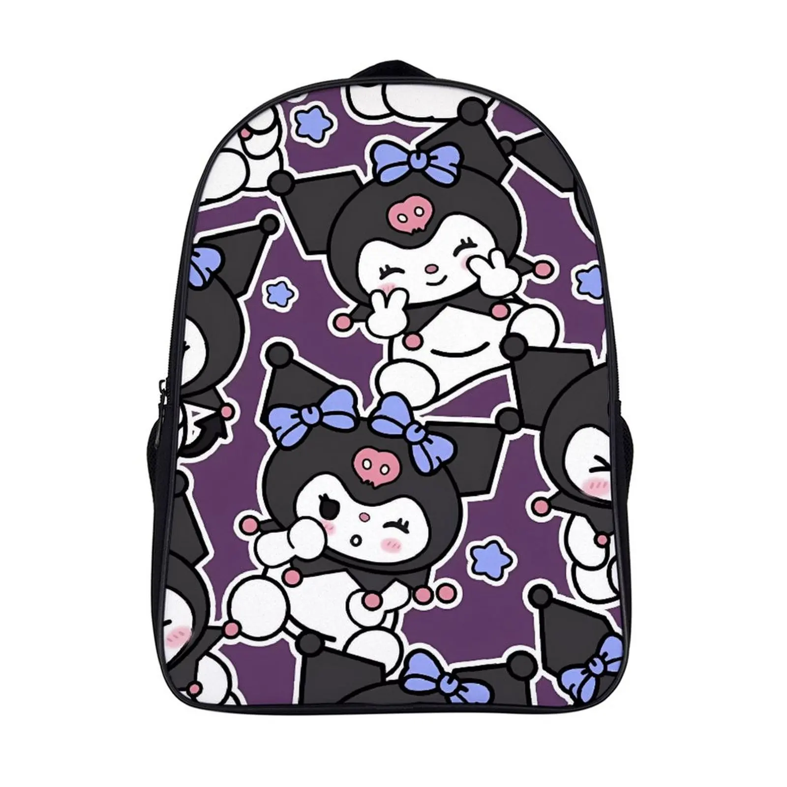 

Fashion Student's Backpack Cartoon Sanrio Kuromi School Bag 16 Inch 2 Compartment Backpack Student Schoolbag