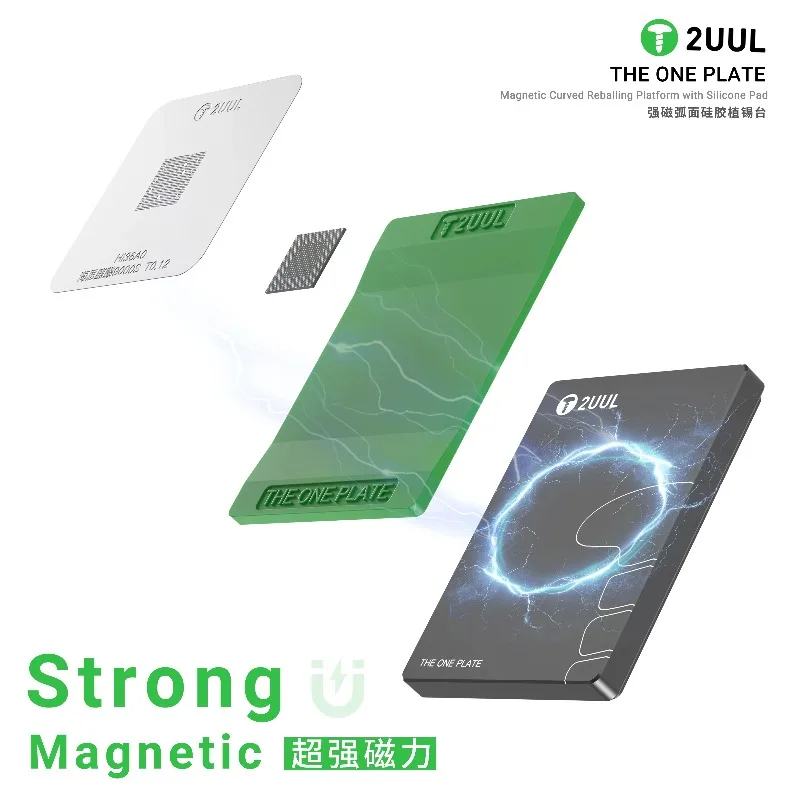 

2UUL BH12 Strong Magnetic Arc Surface Silicone Tin Planting Platform CPU Chip Magnetic Platform Maintenance Gripping Platform
