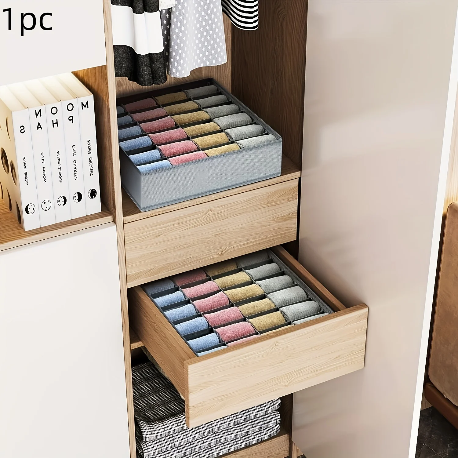 Organizer Laci Kain 24 Kompart - Sock Organizer Tray ulasan dan harga