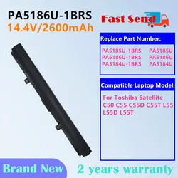 PA5185U L50-B C55-B5200 PA5185U-1BRS Laptop Battery PA5186U-1BRS For Toshiba Satellite C50-B-14D L55-B5267