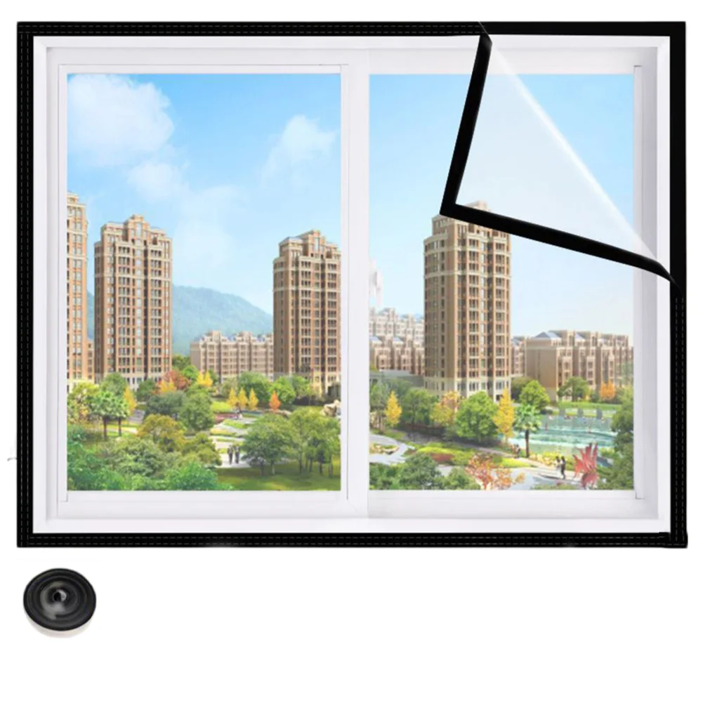 

Transparent Window Sash Insulation Kit for For winter Warmth and Dust Resistance 100x120cm 120x140cm 120x160cm