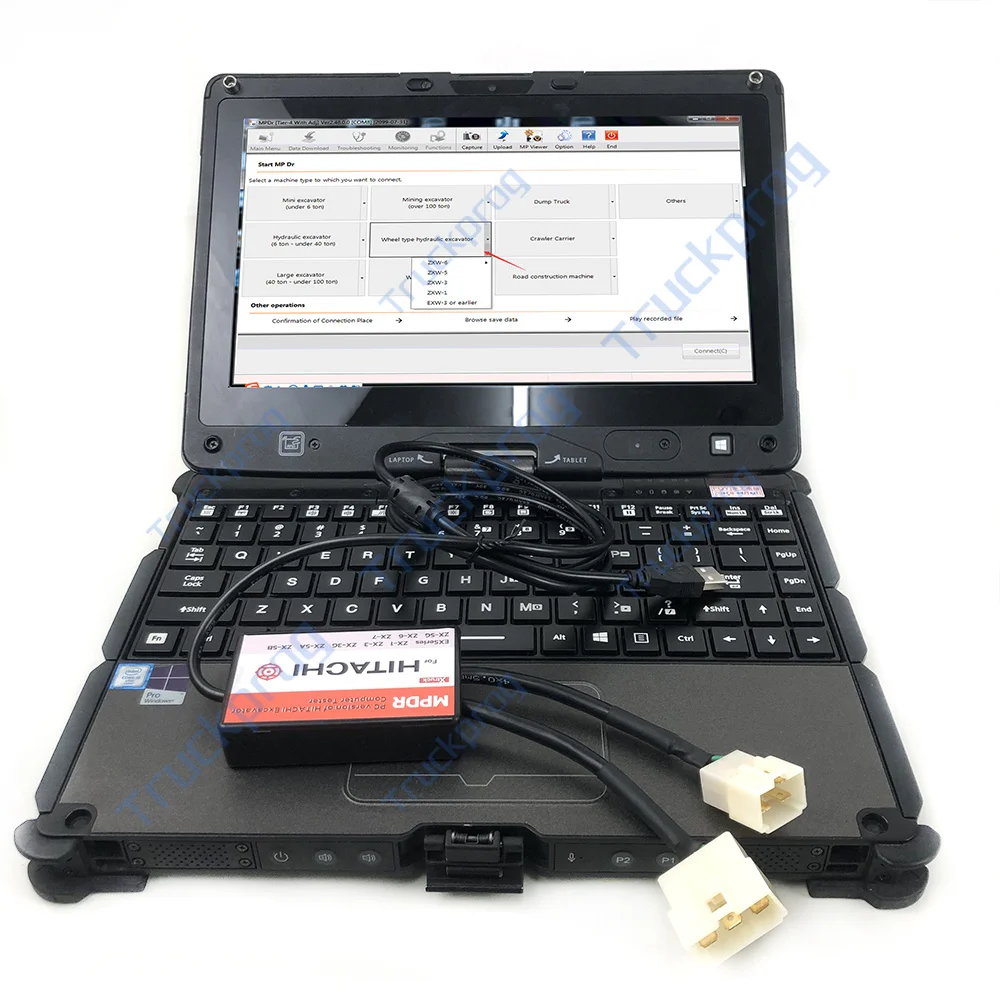 

Getac v110 laptop Heavy Duty Excavator Diagnostic Tool Tester for Dr.ZX MPDR Hitachi EXseries ZX-1 ZX-3 ZX-3G ZX-5 ZX-6 ZX-7