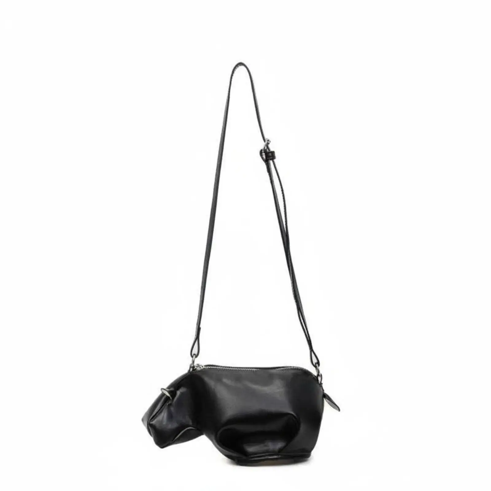 Novelty Animal Shoulder Bag Adjustable Strap Animal Shaped Purse Soft PU Leather Novelty Character Handbag for Women, Teenage