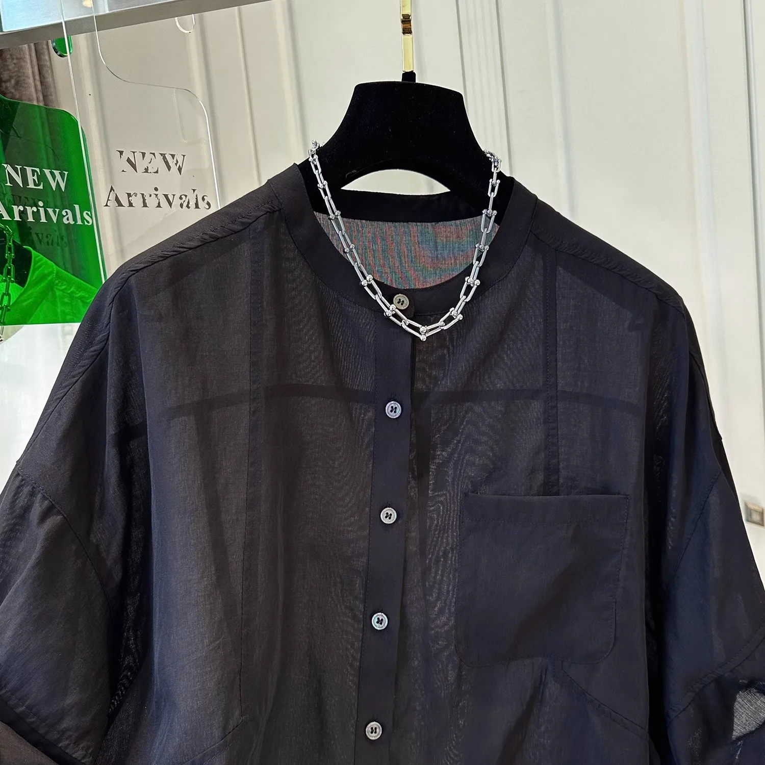 Ele leve algodão linho irt feminino svel respirável verão topo fino transparente sle casual commute sle