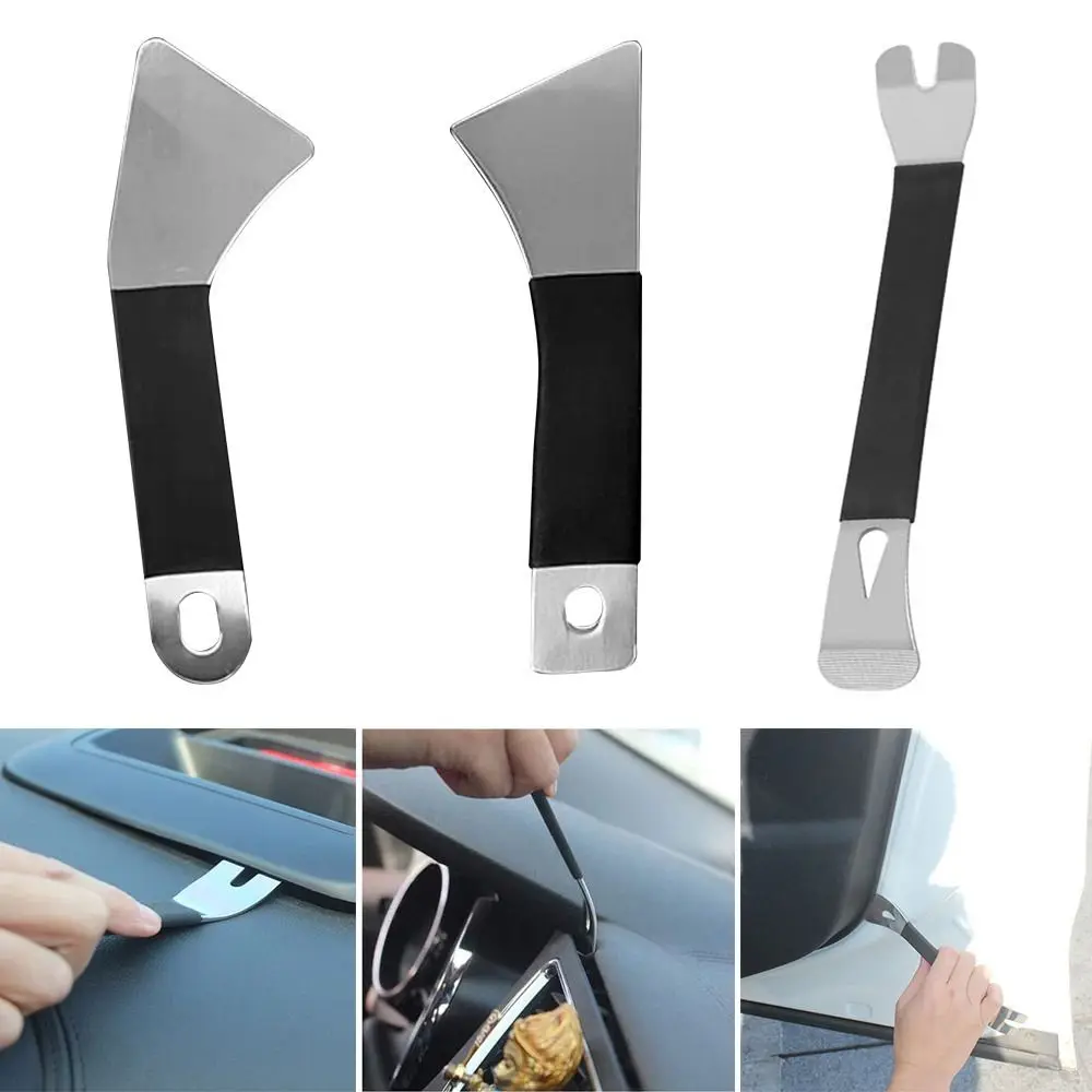 Car Trim Removal Tool Stainless Steel Crowbar Level Pry Tools Door Panel Audio Terminal Fastener Driver