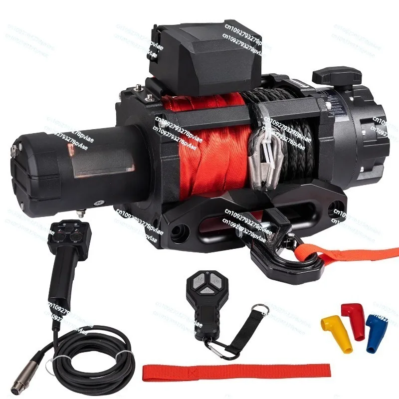 Vehicle 12V24V Portable Vehicle Off-road Self-Rescue Electric Lifting Winch Winch Small Crane Drawing Net