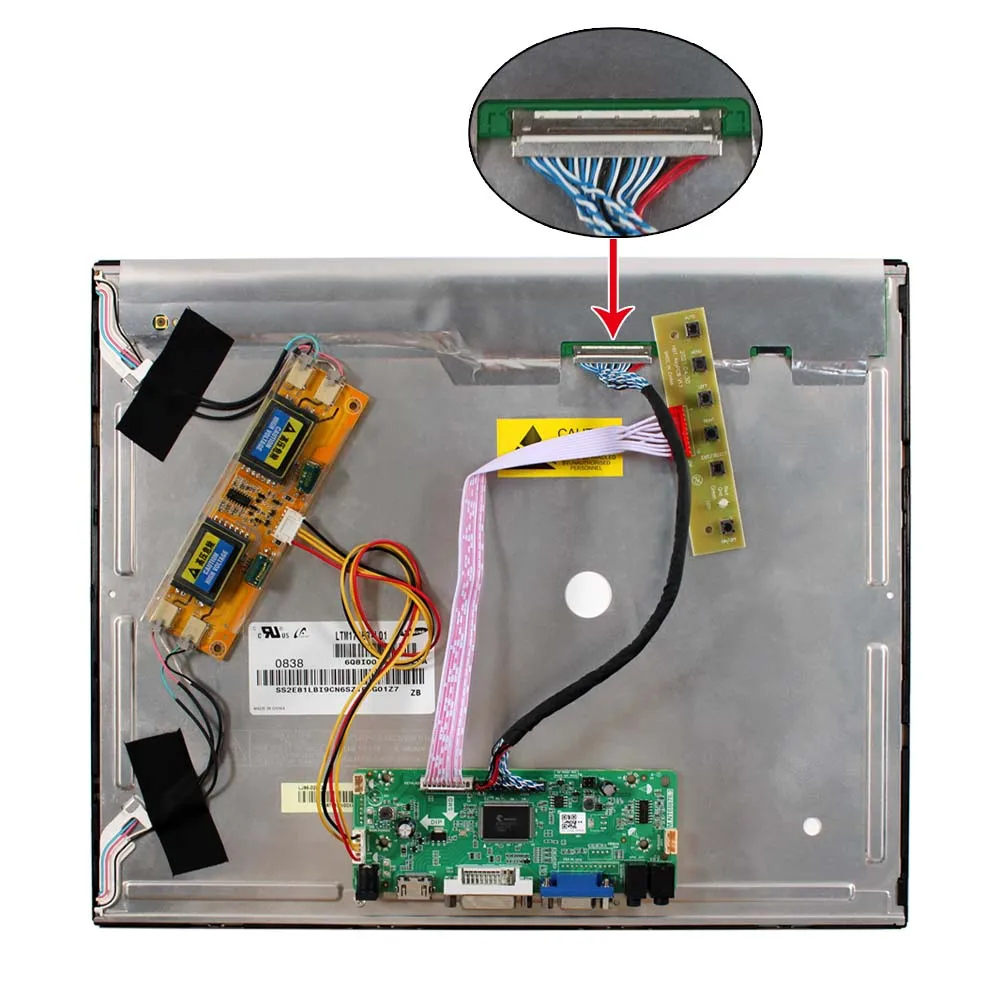 HDMI-Compatible VGA LCD Controller Board Work For 1680x1050 M220Z1 L01 P03 L02 LTM220M1-L01 M220EW01 V0 Display Drive Board