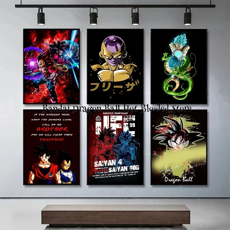 Classic Japanese Anime Surrounding Dragon Ball Goku Vegeta HD Poster Canvas Painting Print Art Picture Home Decor Painting Gift