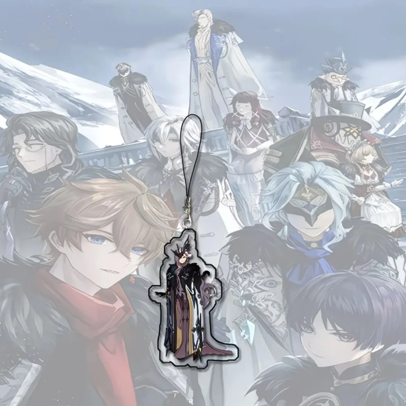 Genshin Impact Fools 코스프레 스캐터러 캡틴 아레시노 펜던트 친구를 위한 학생 배낭 장식