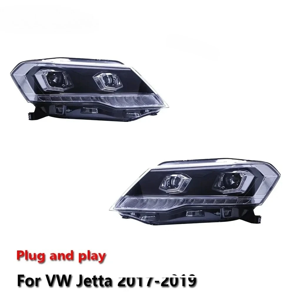 

Car LED Upgrade Headlight Accessories For VW Jetta 2017-2019 DRL Brake Turn Signal Lamp Plug and Play