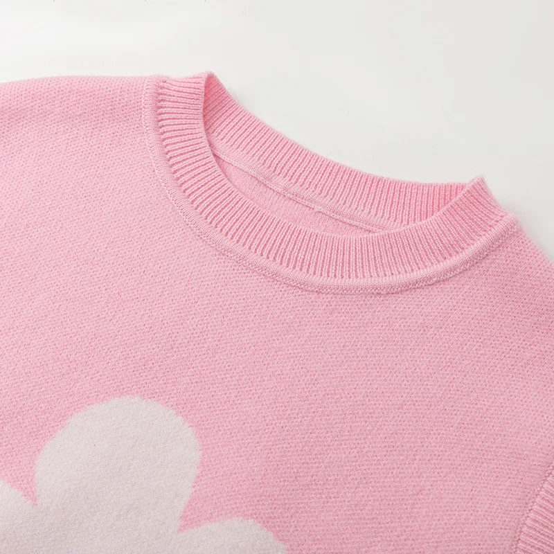 Factory direct sales European and American new autumn girls base children's baby vest children's foreign style vest sweater