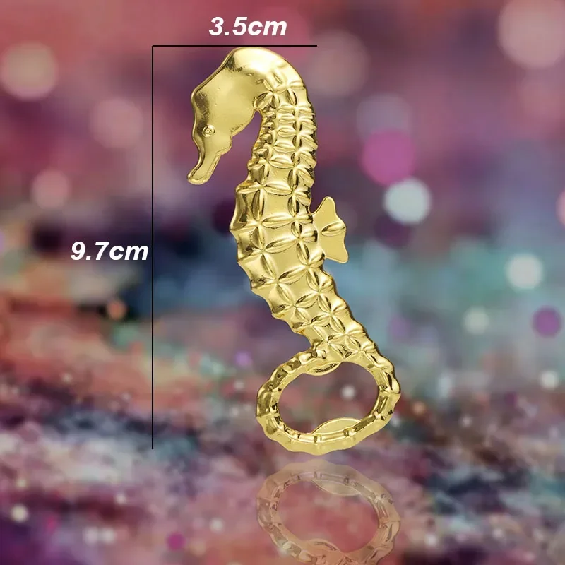 Zinc Alloy Creative Seahorse Style Bottle Opener Beer Bottle Opener for KTV Hotel Bar Home Solid and Durable Sealing Good