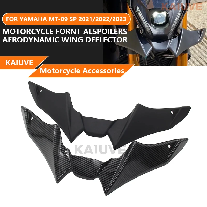 For YAMAHA MT-09 SP 2021 2022 2023 Motorcycle Front Fairing Winglets Sport Downforce Forntal Spoilers Aerodynamic Wing Deflector