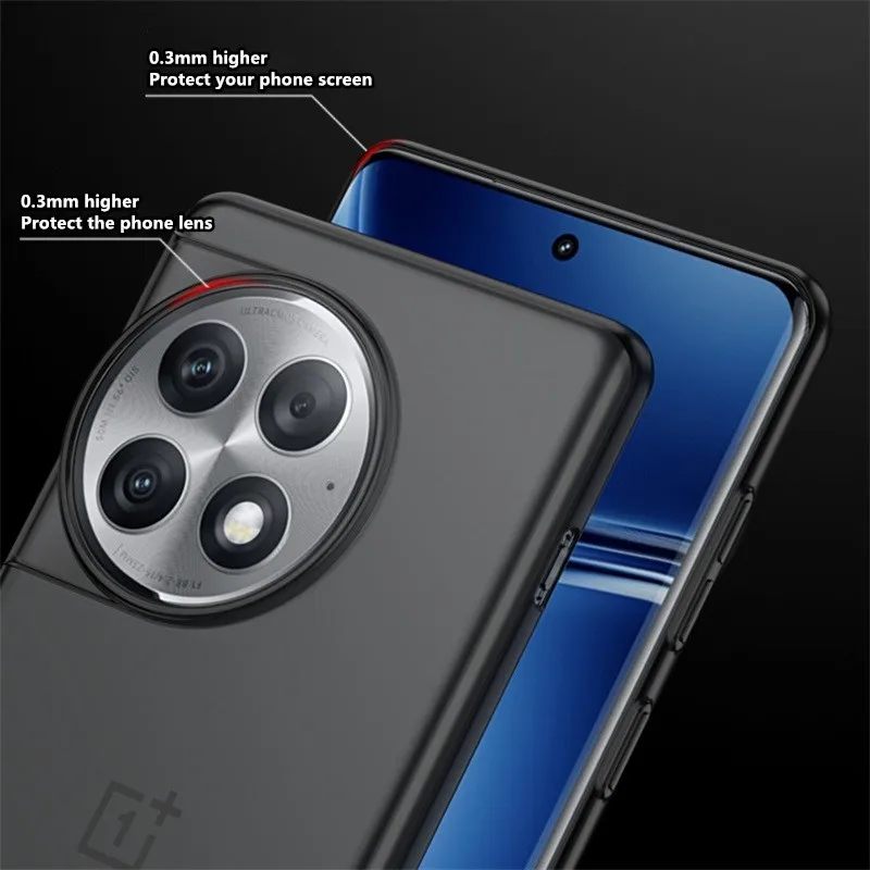 حافظة هاتف OnePlus ACE2 12 متجمد OnePlus13 حزمة تبديد الحرارة ACE3pro حافظة PP مضادة للسقوط هاتف عاري يشعر بغطاء صلب