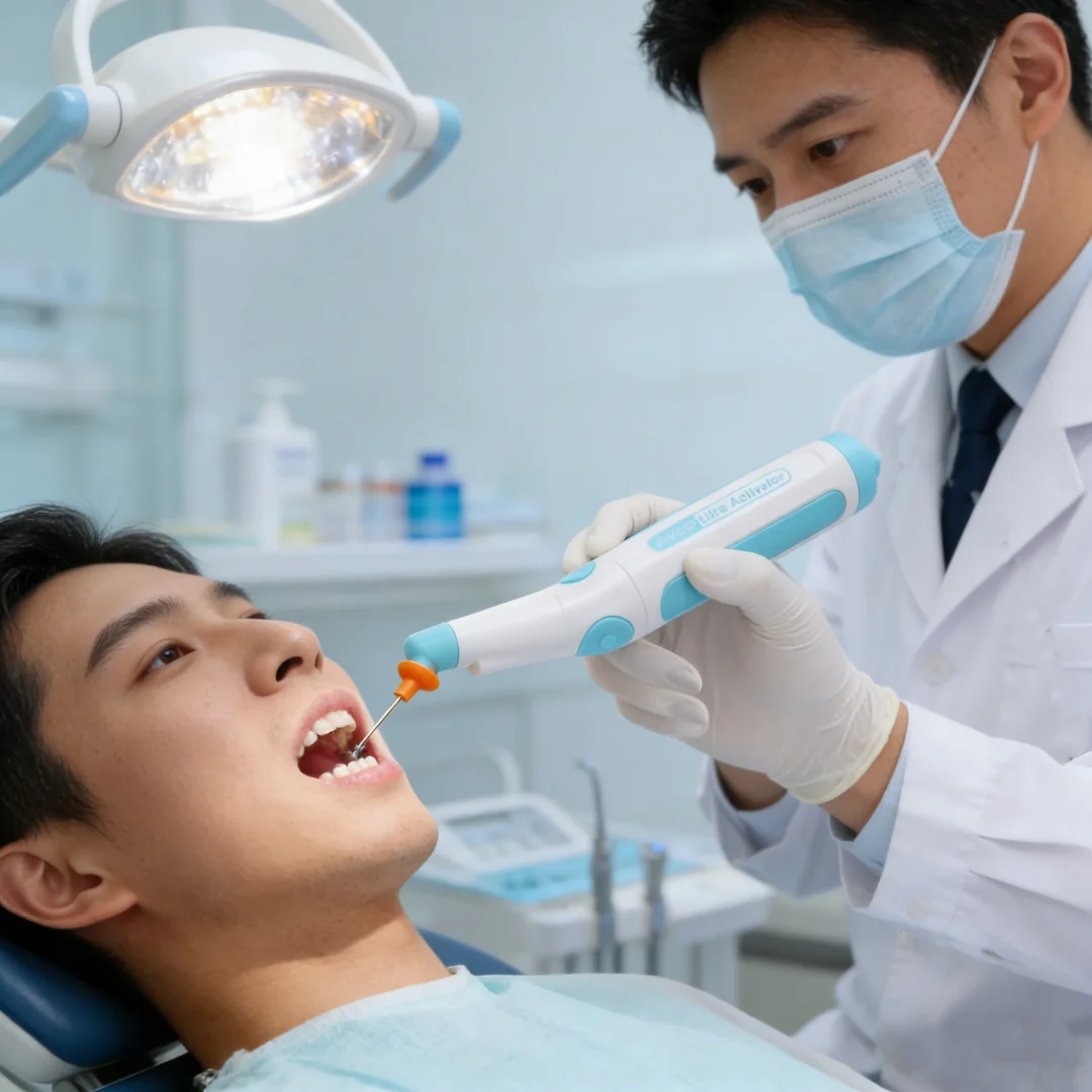 

Беспроводной ультразвуковой ирригатор для корневых каналов с насадкой-активатором и 150 насадками-файлами/ирригаторами S/M/L