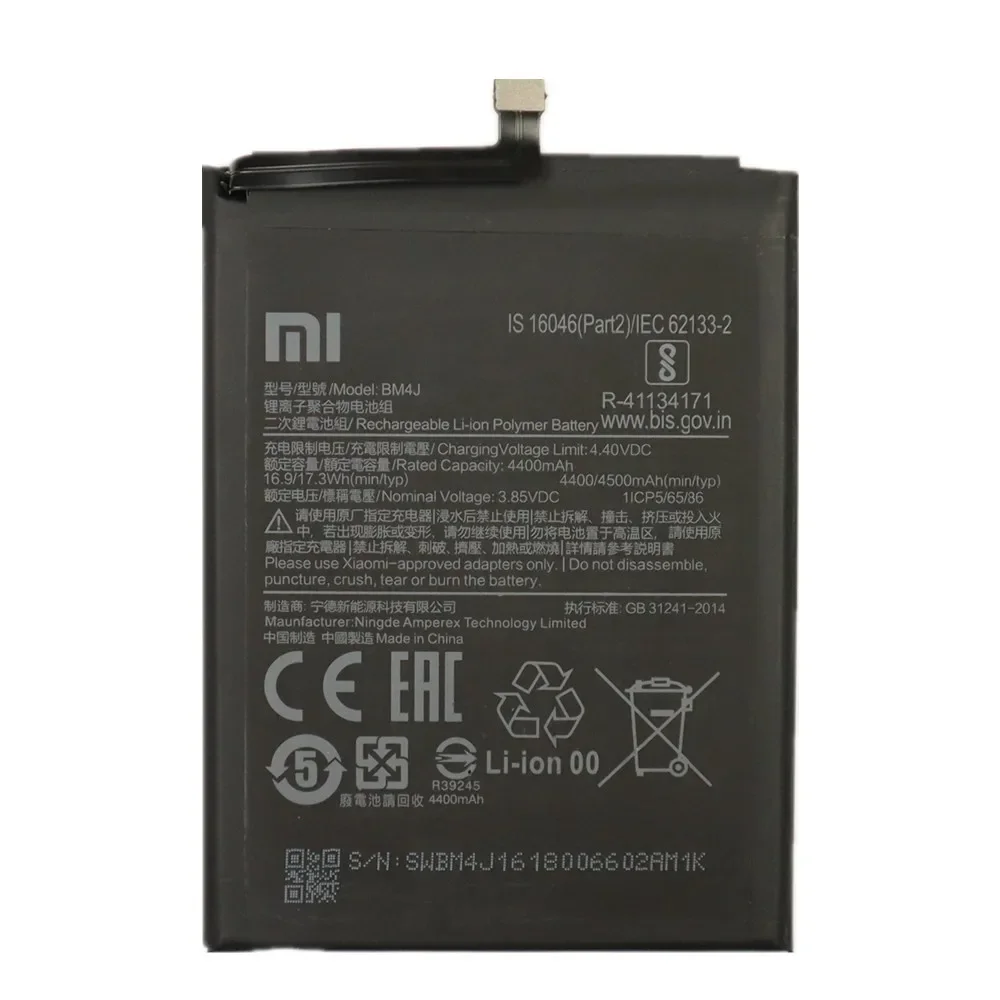 2024 anni 4500mAh BM4J batteria originale per Xiaomi Redmi Note 8 Pro Note8 Pro 8pro batteria di ricambio per telefono di alta qualità