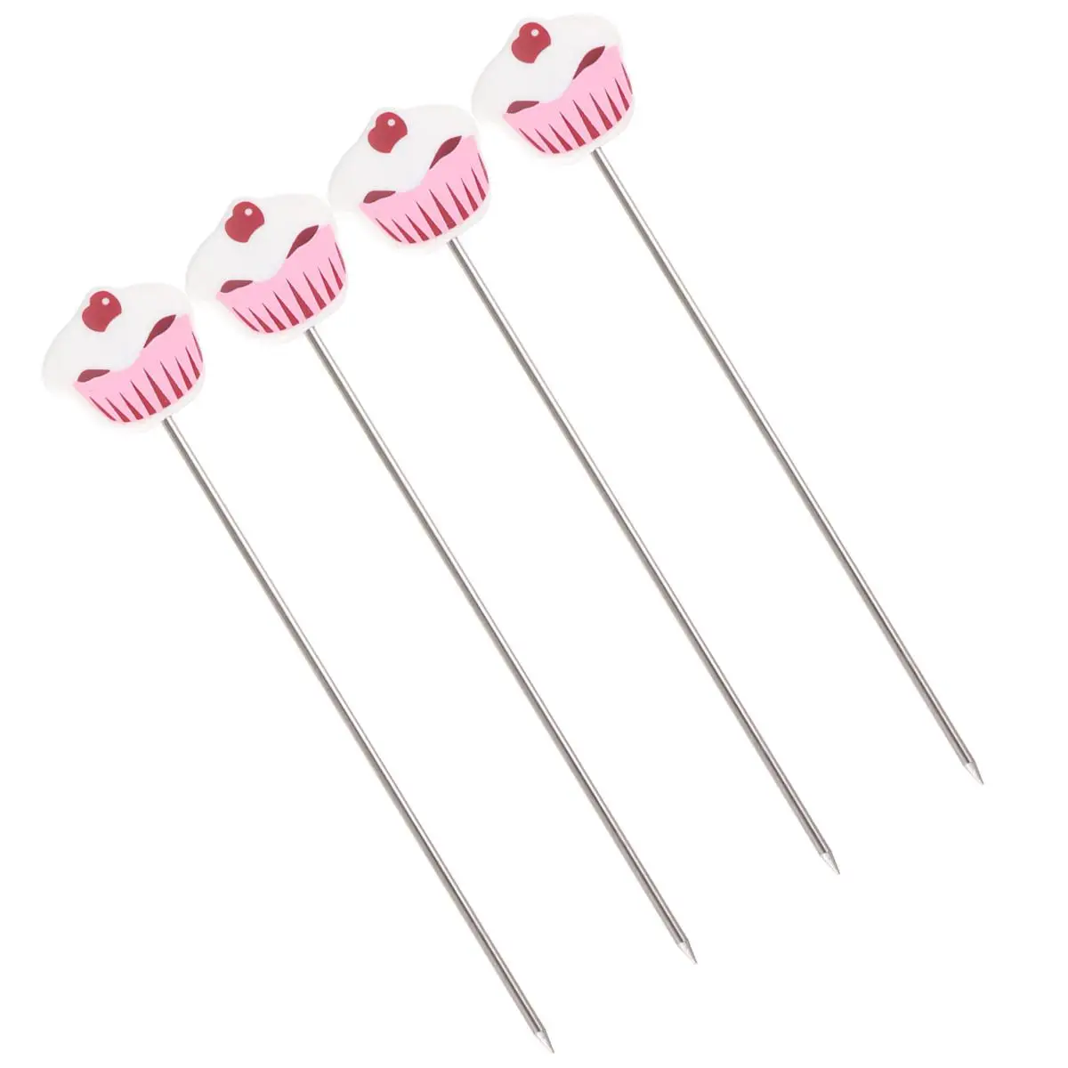 

4PCS Stainless Biscuit Stirring Pin Easy Wash Stainless Steel Cake Tester Cake Tester Premium AntiSlip Baking Tool