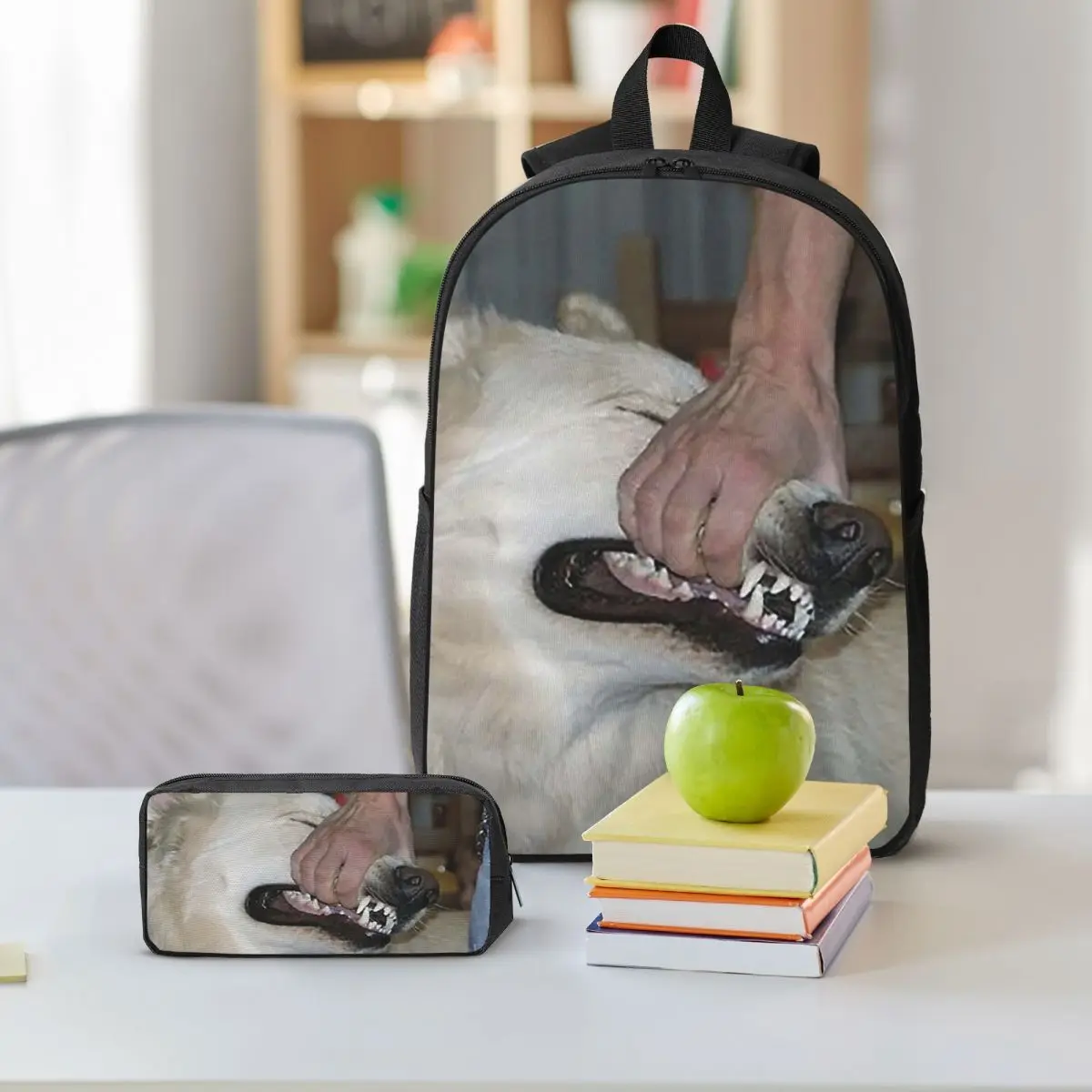 I'll Be Okay By Sign Crushes Motorist Backpack Student BookBag School Bag Shoulder Bags 3ps Insulated Lunch Bag Pencil Case
