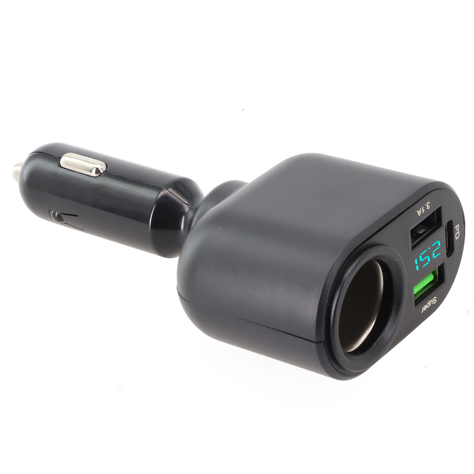 Superior 66W Fast Charging 3 USB Port Car Charger Enhanced Safety Features Over current Over voltage Over temperature Protection