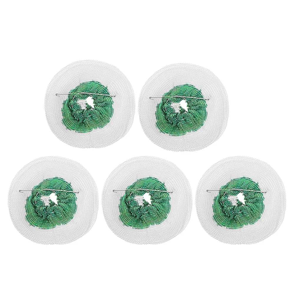 5Pcs Lantern Mantles Triple Mesh Durable Tubular Double Iron Clips Outdoor Camping Hiking Gas Lamp Mantle Replacement