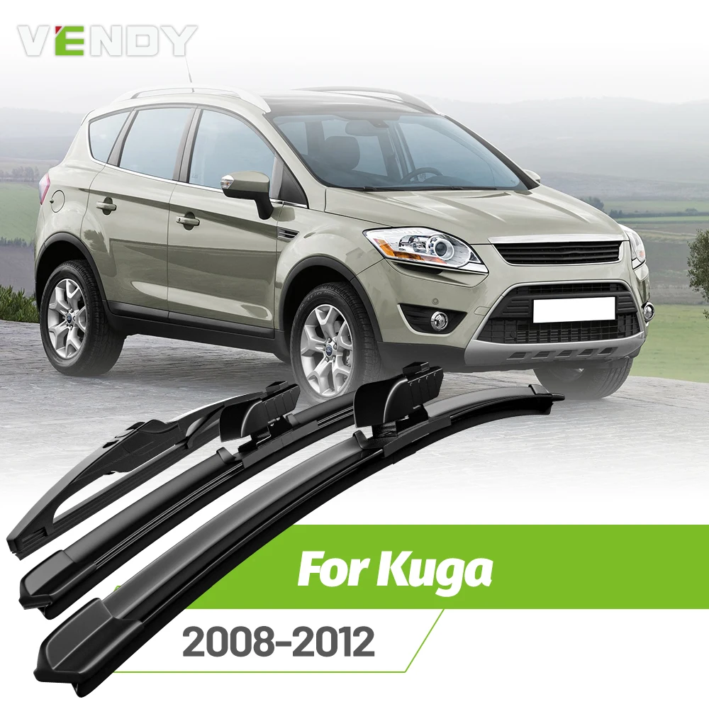 

Front & Rear Wiper Blades Set For Ford Kuga MK1 2008-2012 Windshield Windscreen Window Rain Brushes 24"+17"+13"