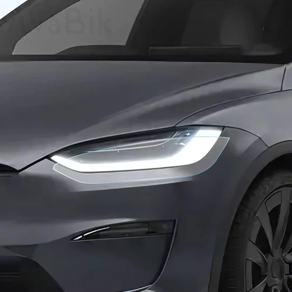 

PPF Blackened External Decoration Self Healing Invisible Headlights Wrap Precut Paint Protection Film For Tesla Model X 2023