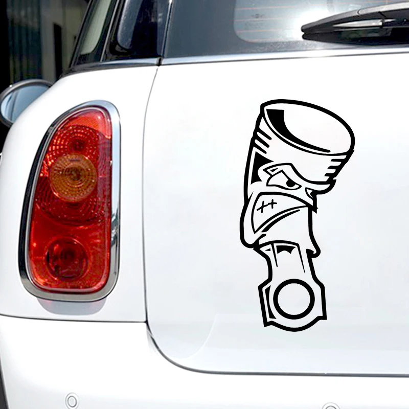41963# 10x20cm Crazy Piston JDM Sticker Vinyl Decal Waterproof Auto Decors for Bumper Rear Window Laptop Motocycle Truck Van