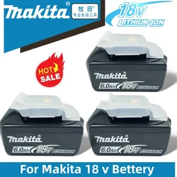 For Makita 18v 6Ah Rechargeable Lithium Ion  Makita 18 v Battery With Charger Power Tool Battery BL1860BL1850 BL1830