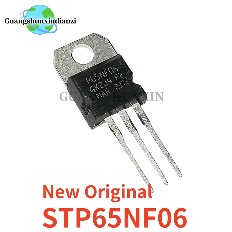 10-20-50PCS Imported Original STP65NF06 P65NF06 65A 60V 65N06 65NF06 TO-220 Transistor MOSFET