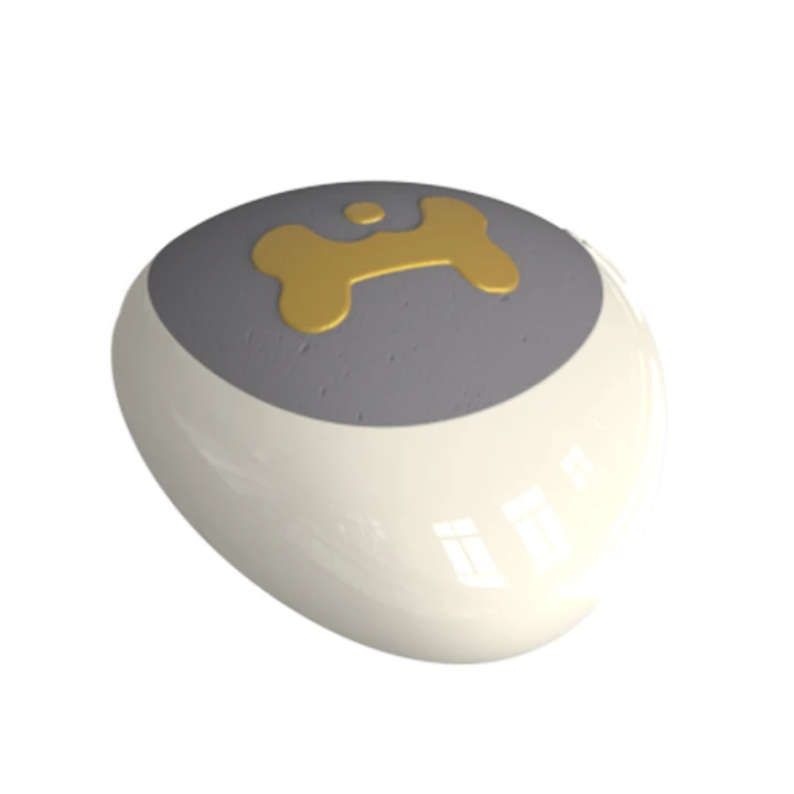 Wholesale Eco-Friendly High-Quality Ceramic Pet Cremation Urn With Golden Bone & 