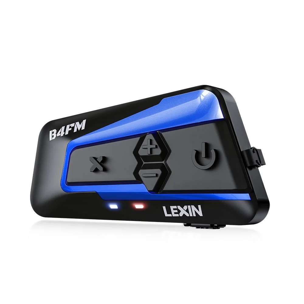 Lexin B4FM-X Bluetooth5.0 Motorhelm Intercom Headsets Type-C,10 Rijders Draadloze Communicatie Muziek Delen Moto