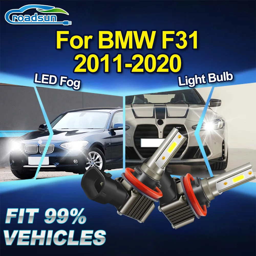 

ROADSUN Canbus Car LED Fog Light Bulbs Super Bright Fog Lamp Ampoules For BMW F31 2011 2012 2013 2014 2015 2016 2017 2018-2020