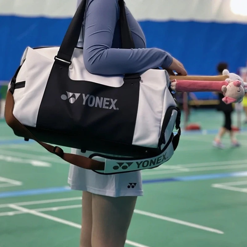 Yonex กระเป๋าสะพายไหล่ไม้แบดมินตันคุณภาพสูงทนทานมีช่องใส่ของได้ทุกเพศ aksesoris olahraga