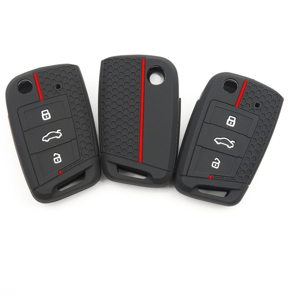 Key Fob Case For VW Golf 7 MK7 VII Tiguan Polo For Skoda Octavia A7 Kodiaq For Seat Ateca Leon Full Coverage Stylish Reliable